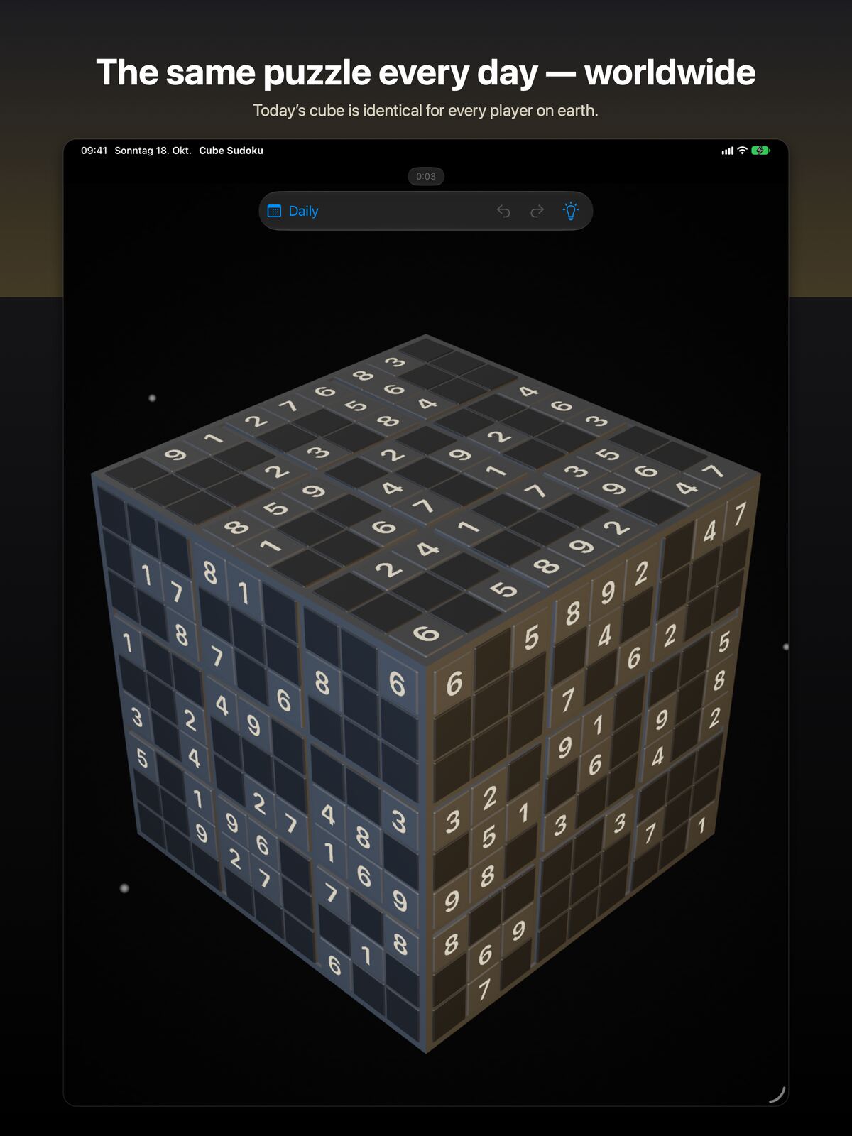 iPad: Today’s Daily Cube